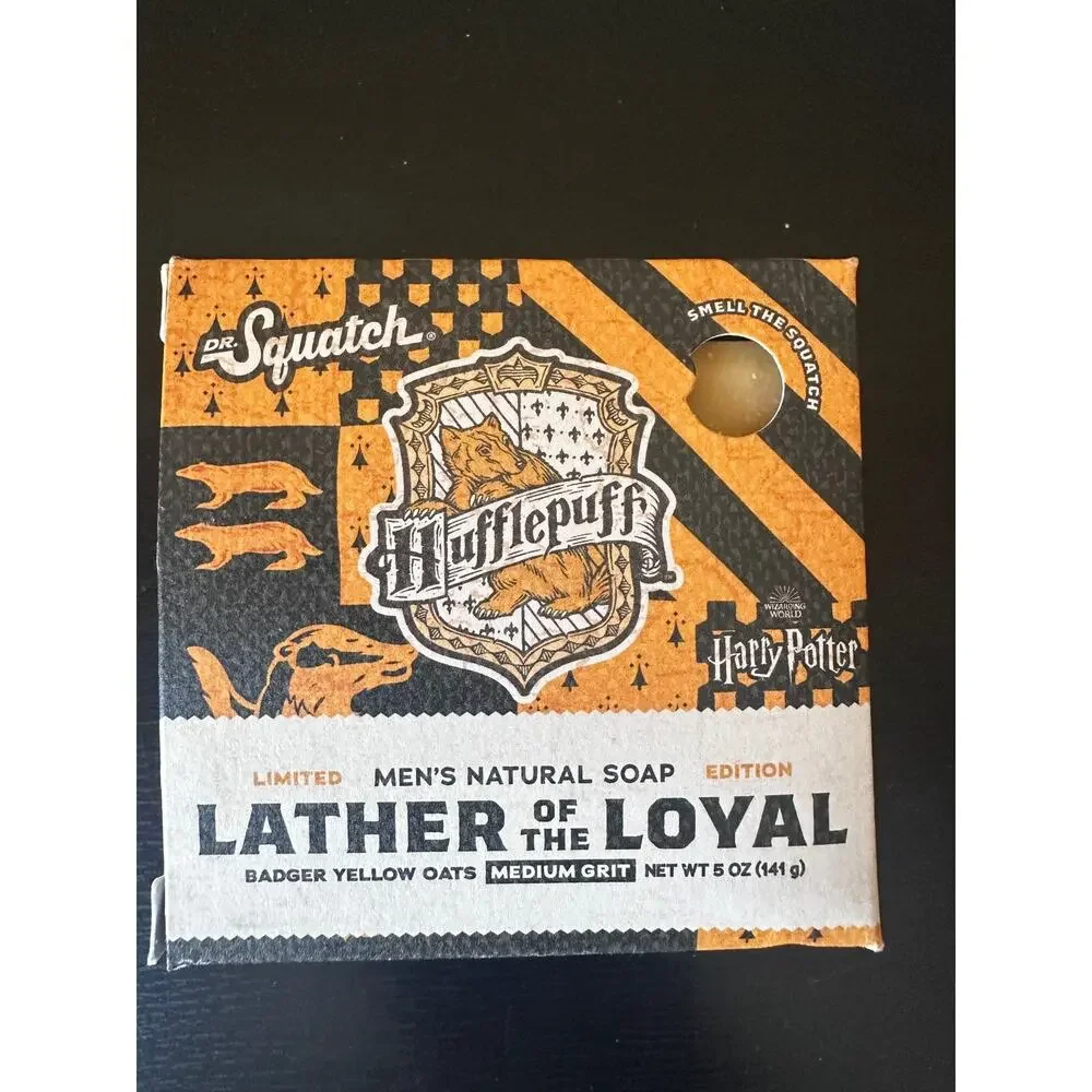 Dr. Squatch Harry Potter Soap Set‎ Hufflepuff Ravenclaw 2pk 5oz NEW